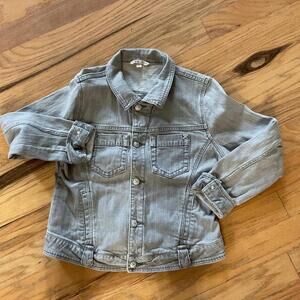 Cabi Light Gray Denim Jacket Size Large